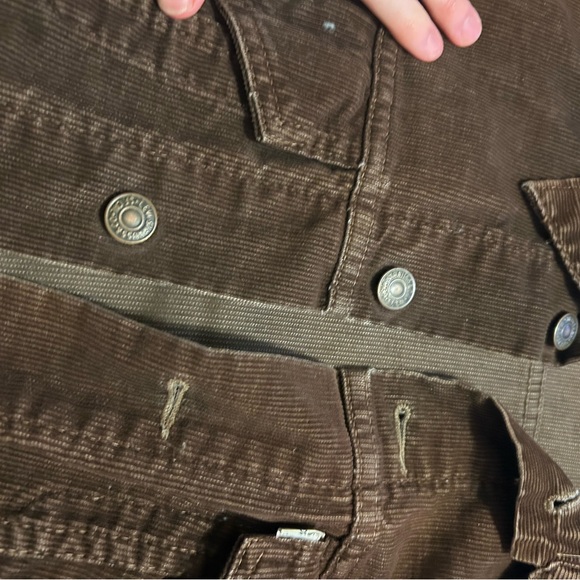 Vintage Levi's Men's Dark Brown Corduroy Jacket - Picture 4 of 5
